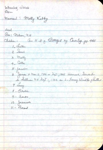 WHEELER, Jacob (n.d.) SEWARD WRIDLE
